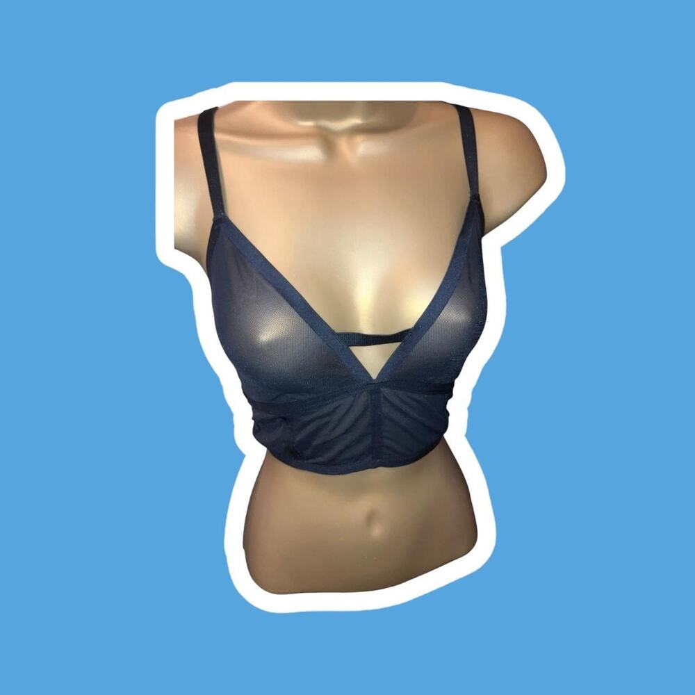 Black mesh audrey top - Picture 1 of 7